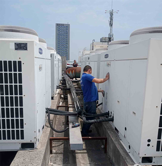 梁园中央空调制热和不制冷系统维修方法